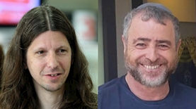 שמעון ריקלין ואילן לוקאץ, צילום: טוויטר ומשה שי פלאש90